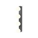 SLV 1010193 SUN Mirror Wandaufbauleuchte quad 2700/3000/4000 K TOUCH button 18 W  IP44 Schwarz