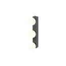 SLV 1010194 SUN Mirror Wandaufbauleuchte triple 2700/3000/4000 K TOUCH button 13 W  IP44 Schwarz
