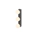 SLV 1010194 SUN Mirror Wandaufbauleuchte triple 2700/3000/4000 K TOUCH button 13 W  IP44 Schwarz
