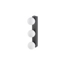 SLV 1010194 SUN Mirror Wandaufbauleuchte triple 2700/3000/4000 K TOUCH button 13 W  IP44 Schwarz