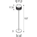 SLV 1010206 PANTILO ROPE 27 Stehleuchte E27 max. 1 x 15 W IP20 Gold