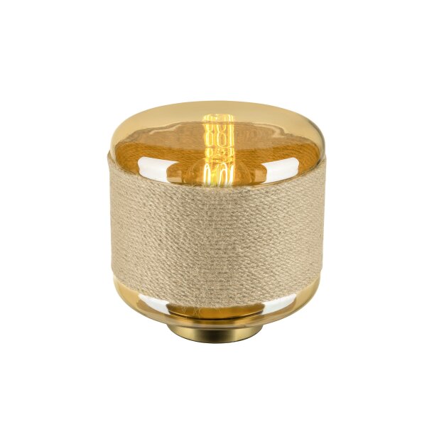 SLV 1010208 PANTILO ROPE 19 Tischleuchte E27 zylindrisch 1 x max. 15 W Gold