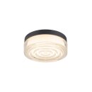 SLV 1010211 CYFT WAVE XL Wand- und Deckenaufbauleuchte 2700/3000/4000 K 15 W PHASE 105° IP65 Schwarz / klar