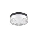 SLV 1010211 CYFT WAVE XL Wand- und Deckenaufbauleuchte 2700/3000/4000 K 15 W PHASE 105° IP65 Schwarz / klar