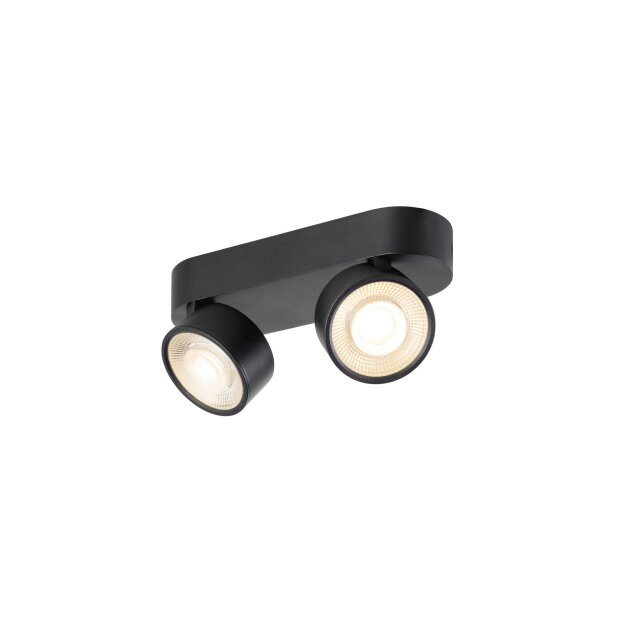 SLV 1010264 KALU 2.0 Wand- und Deckenaufbauleuchte PHASE 2700 K 19 W 36° Schwarz