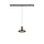 SLV 1010289 LALU® 48V Pendelleuchte DALI LED Base Mix&Match Pendellänge 200 cm 2700/3000K 40° Schwarz