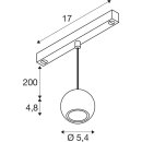 SLV 1010336 DYSKO 48V Pendelleuchte DALI Pendellänge 200 cm 2700K 36° Schwarz / Gold