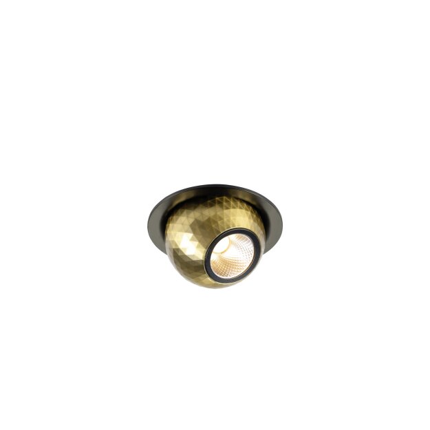SLV 1010353 DYSKO Deckeneinbauleuchte rund PHASE 2700K 6.4 W 36° Schwarz / Gold