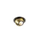 SLV 1010353 DYSKO Deckeneinbauleuchte rund PHASE 2700K 6.4 W 36° Schwarz / Gold