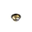 SLV 1010353 DYSKO Deckeneinbauleuchte rund PHASE 2700K 6.4 W 36° Schwarz / Gold