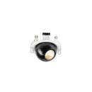SLV 1010354 DYSKO Deckeneinbauleuchte rund PHASE 2700K 6.4 W 36° Weiß / Schwarz