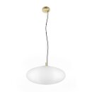 SLV 1010416 OLYPSO 50 Pendelleuchte E27 Pendellänge 400 cm 1 x max. 40 W Gold