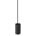 SLV 1010417 FITU PD E27 stone Pendelleuchte Pendellänge 500 cm offenes Kabelende 1 x max. 15 W Schwarz