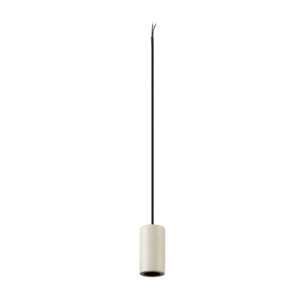 SLV 1010418 FITU PD E27 stone Pendelleuchte Pendellänge 500 cm offenes Kabelende 1 x max. 15 W beige