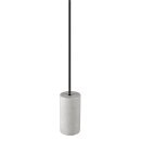SLV 1010419 FITU PD E27 stone Pendelleuchte Pendellänge 500 cm offenes Kabelende 1 x max. 15 W Grau