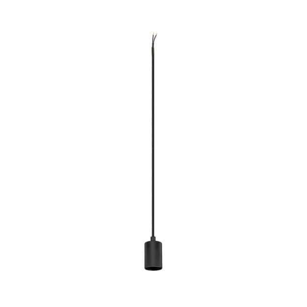 SLV 1010420 FITU PD E27 ribbed Pendelleuchte Pendellänge 500 cm offenes Kabelende 1 x max. 15 W Schwarz