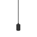 SLV 1010420 FITU PD E27 ribbed Pendelleuchte Pendellänge 500 cm offenes Kabelende 1 x max. 15 W Schwarz