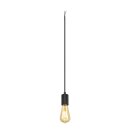 SLV 1010420 FITU PD E27 ribbed Pendelleuchte Pendellänge 500 cm offenes Kabelende 1 x max. 15 W Schwarz