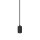 SLV 1010420 FITU PD E27 ribbed Pendelleuchte Pendellänge 500 cm offenes Kabelende 1 x max. 15 W Schwarz