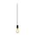 SLV 1010420 FITU PD E27 ribbed Pendelleuchte Pendellänge 500 cm offenes Kabelende 1 x max. 15 W Schwarz
