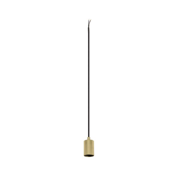 SLV 1010421 FITU PD E27 ribbed Pendelleuchte Pendellänge 500 cm offenes Kabelende 1 x max. 15 W Gold