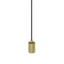 SLV 1010421 FITU PD E27 ribbed Pendelleuchte Pendellänge 500 cm offenes Kabelende 1 x max. 15 W Gold