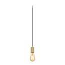 SLV 1010421 FITU PD E27 ribbed Pendelleuchte Pendellänge 500 cm offenes Kabelende 1 x max. 15 W Gold