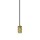 SLV 1010421 FITU PD E27 ribbed Pendelleuchte Pendellänge 500 cm offenes Kabelende 1 x max. 15 W Gold