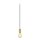 SLV 1010421 FITU PD E27 ribbed Pendelleuchte Pendellänge 500 cm offenes Kabelende 1 x max. 15 W Gold