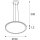 SLV 1010428 PANEL 60 Pendelleuchte rund DALI Pendellänge 200 cm 3000/4000K 90° Weiß