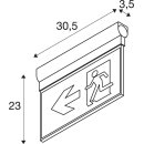 SLV 1010504 P-LIGHT Wand- und Deckenaufbauleuchte rechteckig 6000K 3 W Weiß
