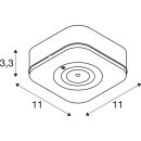 SLV 1010508 P-LIGHT Deckenaufbauleuchte quadratisch 6000K 1.2 W Weiß