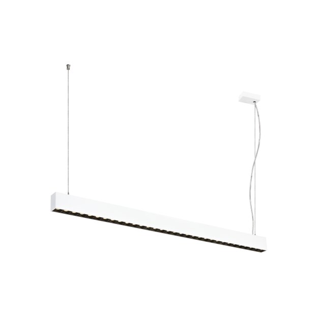 SLV 1010509 GLENOS® PRO Pendelleuchte 1,2m DALI UGR16 Pendellänge 210 cm 3000K 75° Weiß / Schwarz