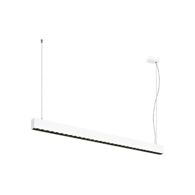 SLV 1010511 GLENOS® PRO Pendelleuchte 1,2m DALI UGR16 Pendellänge 210 cm 4000K 75° Weiß / Schwarz