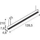 SLV 1010511 GLENOS® PRO Pendelleuchte 1,2m DALI UGR16 Pendellänge 210 cm 4000K 75° Weiß / Schwarz