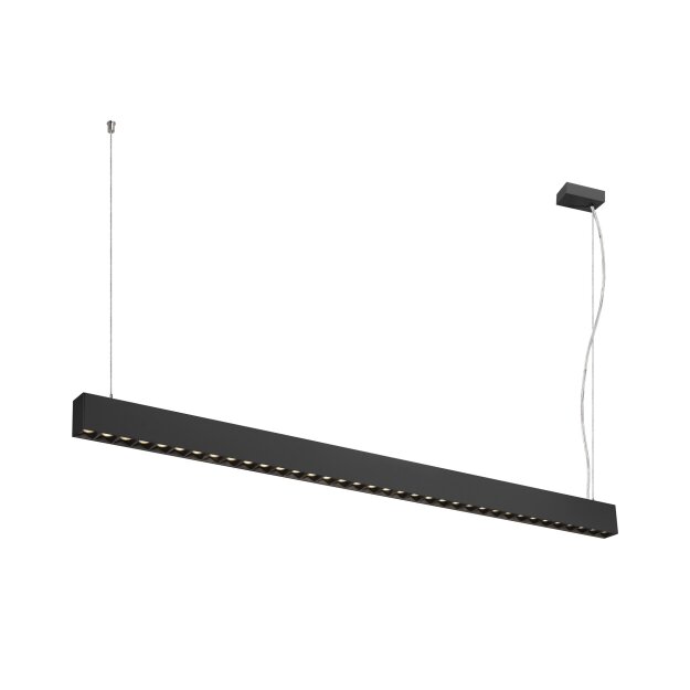 SLV 1010514 GLENOS® PRO Pendelleuchte 1,5m DALI UGR16 Pendellänge 210 cm 3000K 75° Schwarz