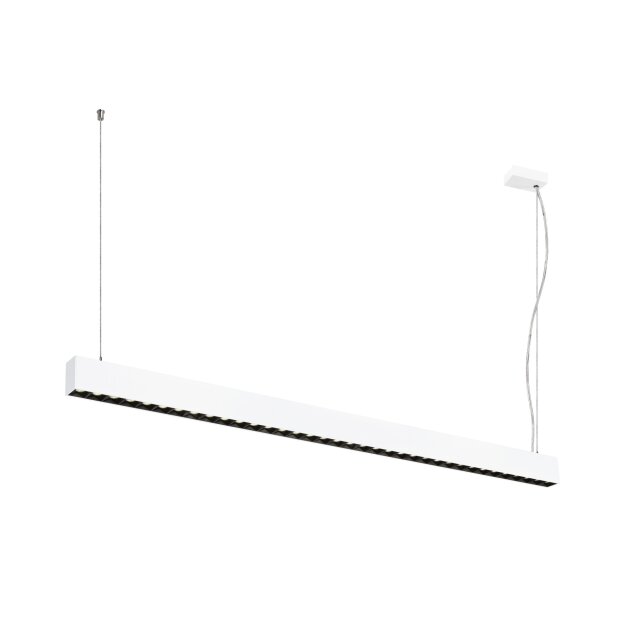 SLV 1010515 GLENOS® PRO Pendelleuchte 1,5m DALI UGR16 Pendellänge 210 cm 4000K 75° Weiß / Schwarz