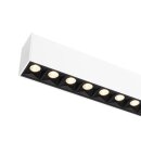 SLV 1010517 GLENOS® PRO Deckenaufbauleuchte 1,2m DALI UGR19 3000K 30 W 75° Weiß / Schwarz