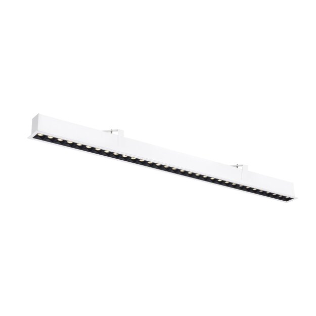 SLV 1010521 GLENOS® PRO Deckeneinbauleuchte 1,2m DALI UGR19 3000K 75° IP20 Weiß / Schwarz