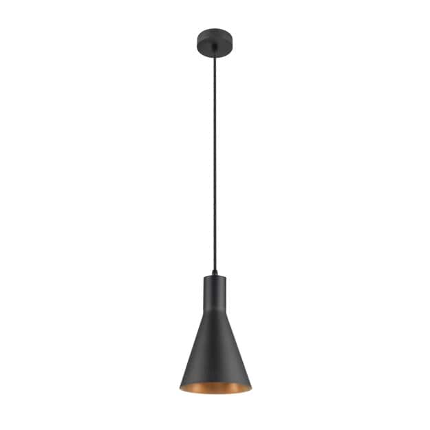 SLV 1010785 LALU® SET Pendelleuchte E27 Base CONE 15 Pendellänge 200 cm 1 x max. 4 W Schwarz