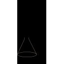 SLV 1010785 LALU® SET Pendelleuchte E27 Base CONE 15 Pendellänge 200 cm 1 x max. 4 W Schwarz