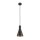 SLV 1010785 LALU® SET Pendelleuchte E27 Base CONE 15 Pendellänge 200 cm 1 x max. 4 W Schwarz