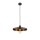 SLV 1010788 LALU® SET Pendelleuchte E27 Base PLATE 33 Pendellänge 200 cm 1 x max. 7.5 W Schwarz