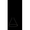 SLV 1010789 LALU® SET Pendelleuchte LED Base CONE 15 PHASE Pendellänge 200 cm 2700/3000 K 40° Schwarz