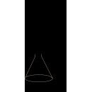 SLV 1010793 LALU® SET Pendelleuchte LED Base CONE 15 PHASE Recessed Pendellänge 200 cm 2700/3000 K 40° Schwarz