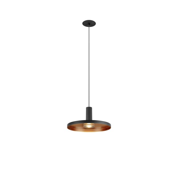 SLV 1010796 LALU® SET Pendelleuchte LED Base PLATE 22 PHASE Recessed Pendellänge 200 cm 2700/3000 K 40° Schwarz