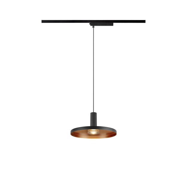 SLV 1010800 LALU® SET 1~ Pendelleuchte LED Base PLATE 22 PHASE Pendellänge 200 cm 2700/3000K 40° Schwarz