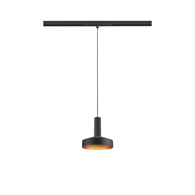 SLV 1010804 LALU® SET 48V Pendelleuchte LED Base PLATE 15 DALI Pendellänge 200 cm 2700/3000K 40° Schwarz