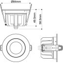 SLV 1010757 DOWNLIGHT P 84 12 WM 840 60 ML WH IP54