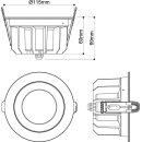 SLV 1010759 DOWNLIGHT P 115 18 HG 840 60 ML DALI WH IP54